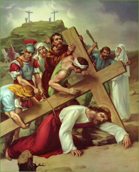 stations of the cross station 9